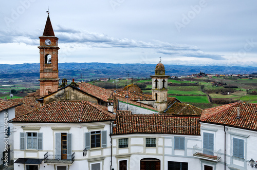 Govone and the hills of Roero (Piedmont, Italy) photo