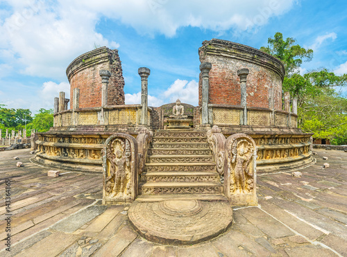 The ancient Buddhist Shrine of Polonnaruwa photo