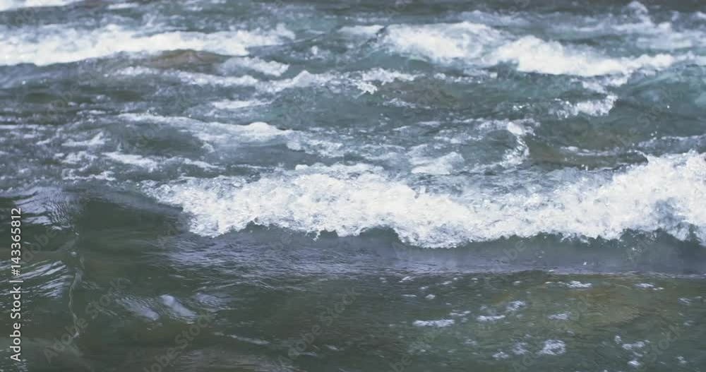 Water stream of mountain river close up background splashing and flowing fast Water stream of mountain river close up background splashing and flowing fast