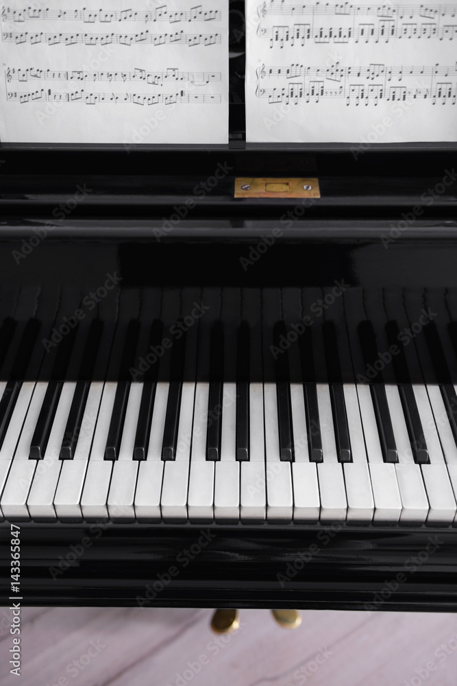 Fototapeta premium Closeup of piano keys