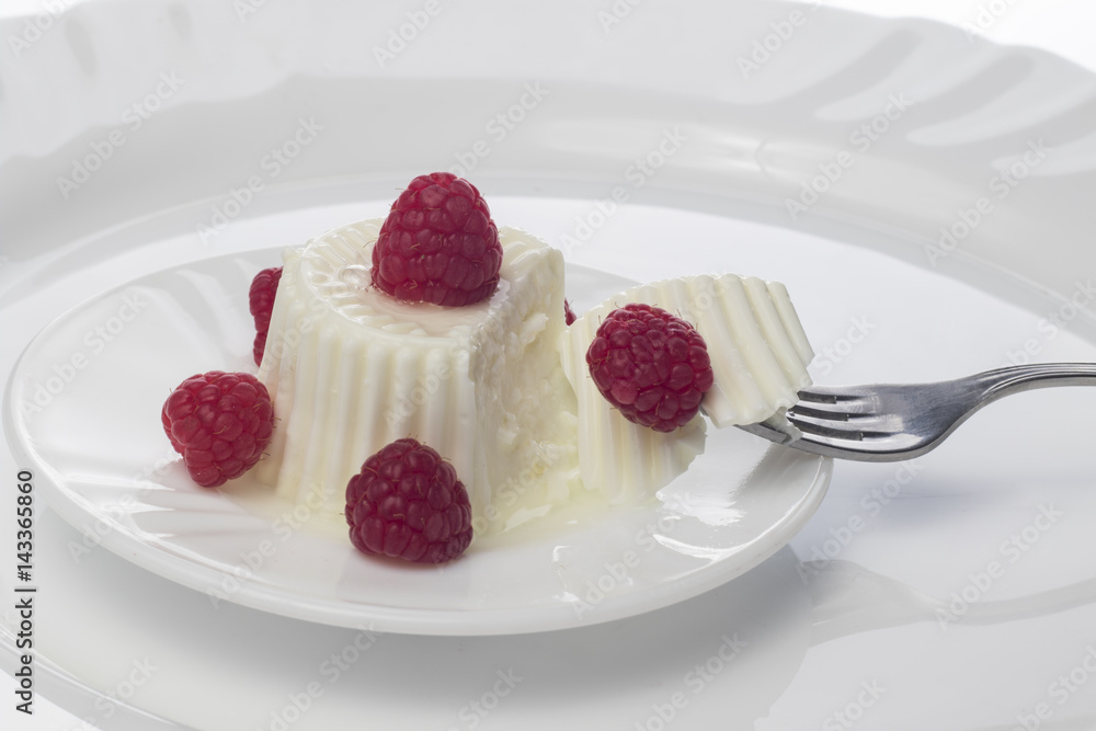 Frambuesas con queso light Frambuesas con queso light