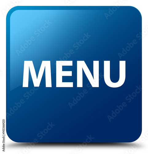Menu blue square button