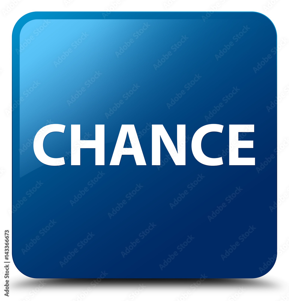 Chance blue square button Chance blue square button