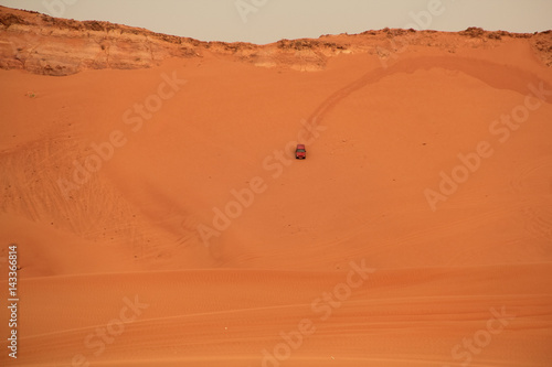 Car in arabian desert . This safari experience you can t miss when in Dubai.