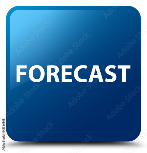 Forecast blue square button