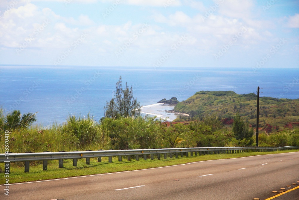 Fototapeta premium Scenic view, Guam One of the scenic coastal views in the southern part of the island of Guam