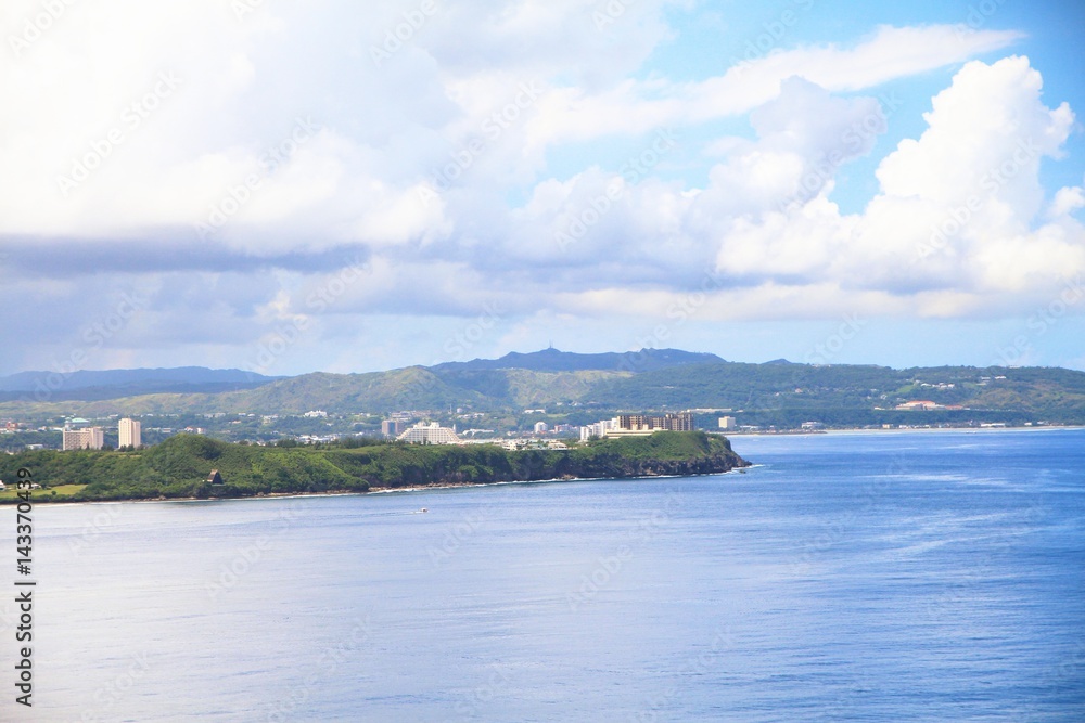 Coastal view of Guam Viewed from the Two Lovers Point in Tumon, Guam