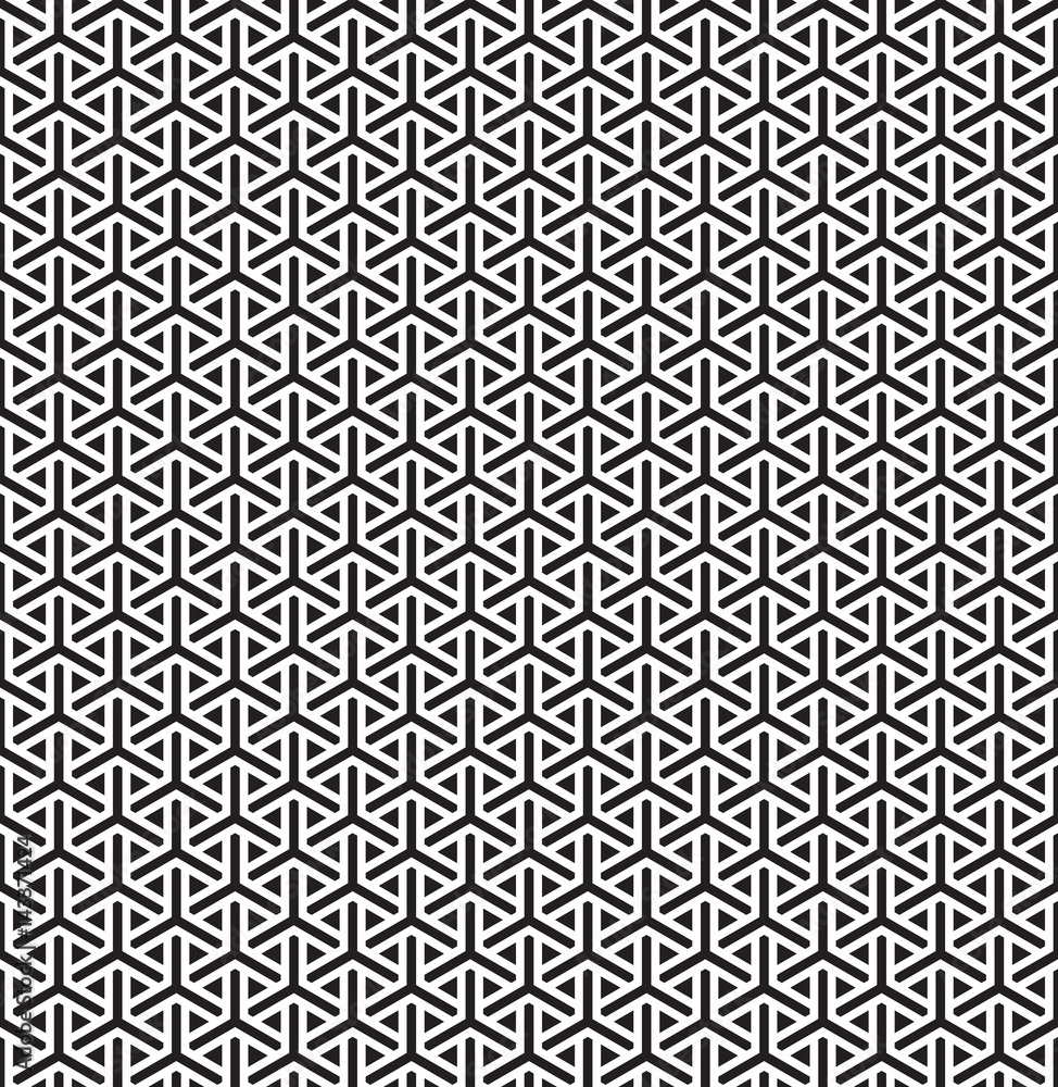 Seamless abstract intersecting hexagon weave mesh pattern Seamless abstract intersecting hexagon weave mesh pattern
