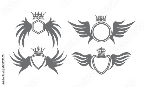 Wing Shield Crown Logo Collection