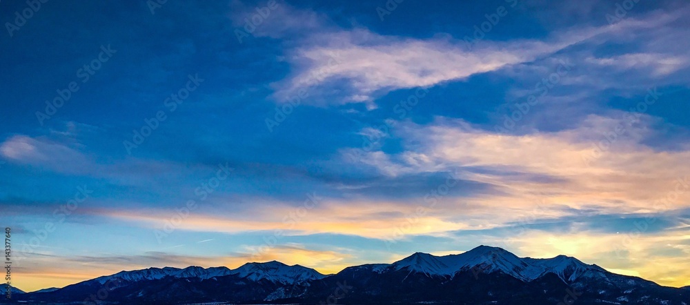 Mountain Sky Sunset