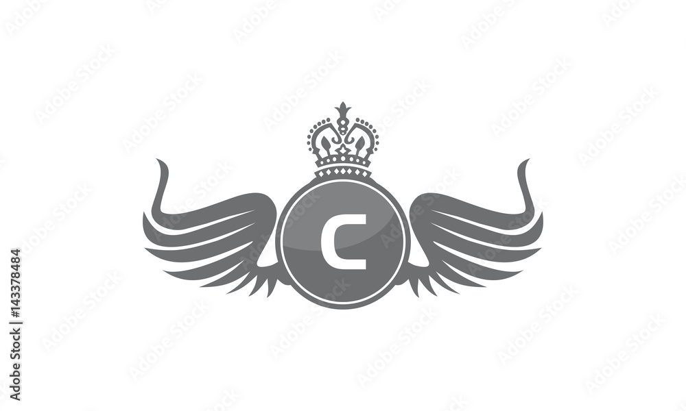 Wing Crown Logo Initial C Wing Crown Logo Initial C