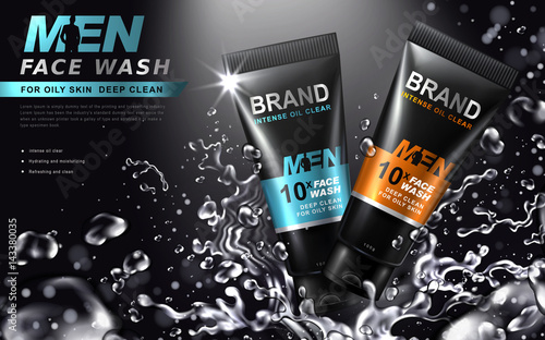 face wash for men ad