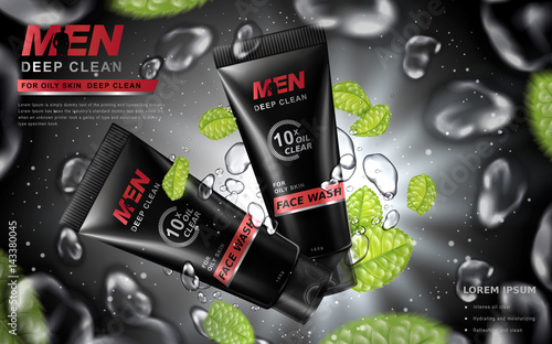 face wash for men ad