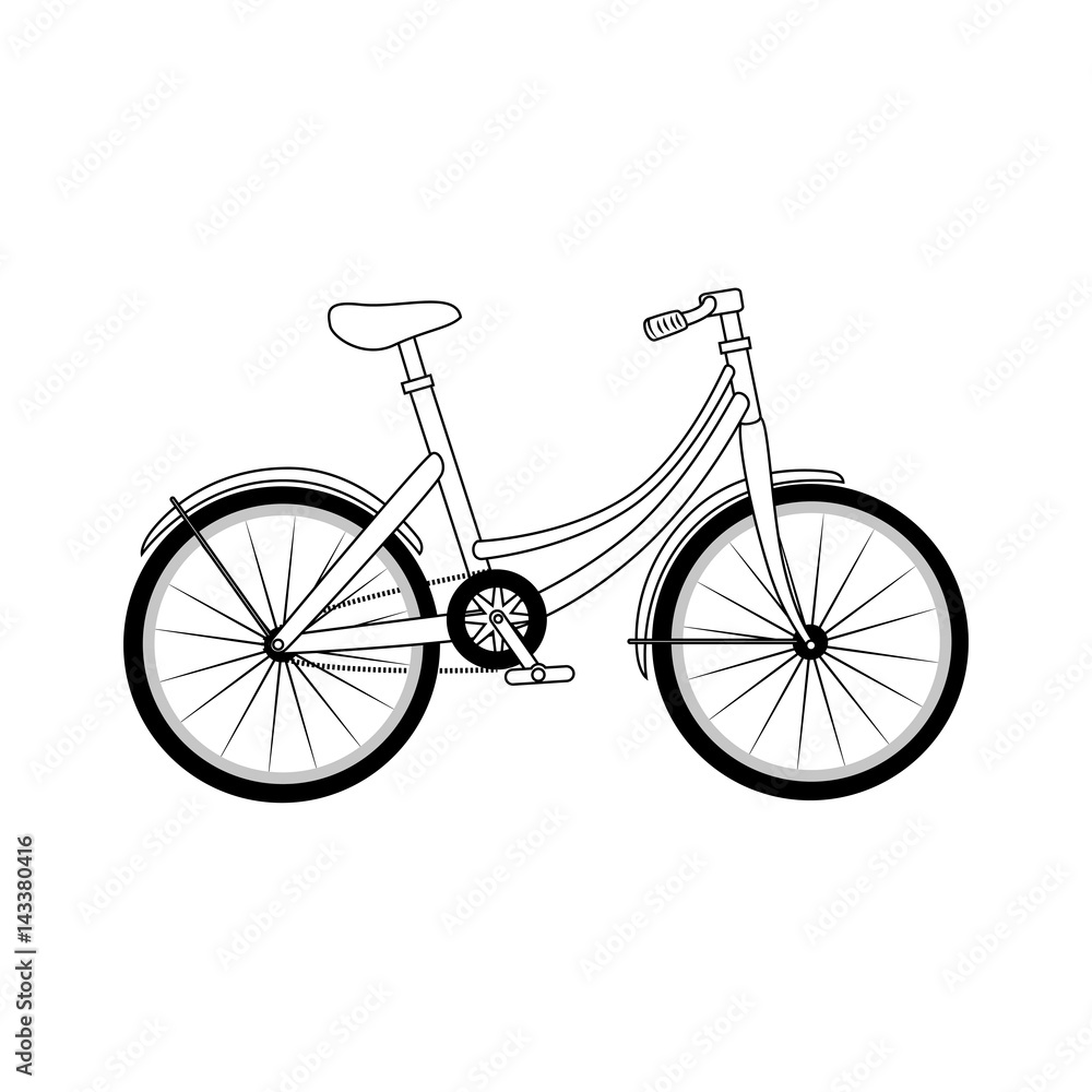 Fototapeta premium classic bicycle icon