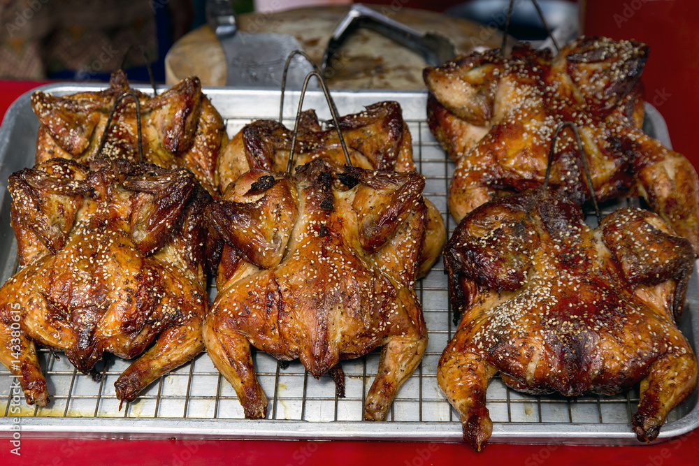 Naklejka premium grilled chicken