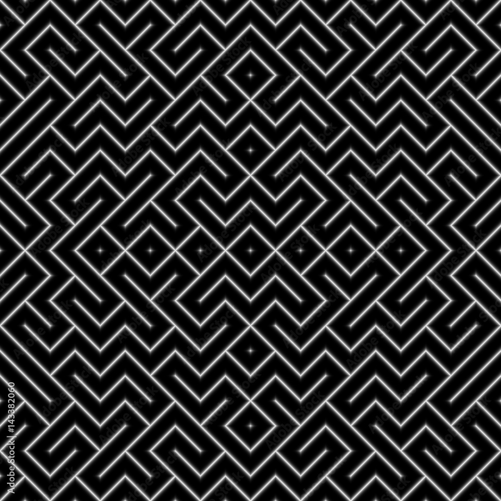 Vector illustration. Seamless pattern from lines. Black and white. Vector illustration. Seamless pattern from lines. Black and white.