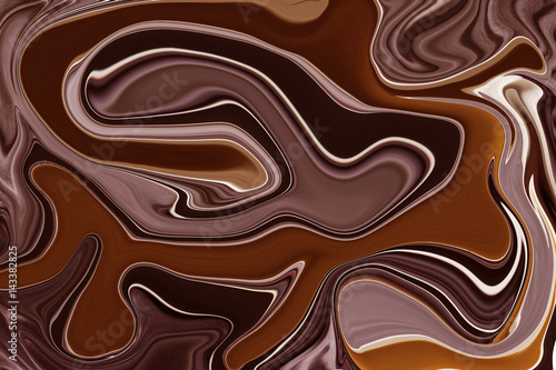 Wallpaper Mural Chocolate background with liquify effect. Warm brown marble backdrop. Torontodigital.ca