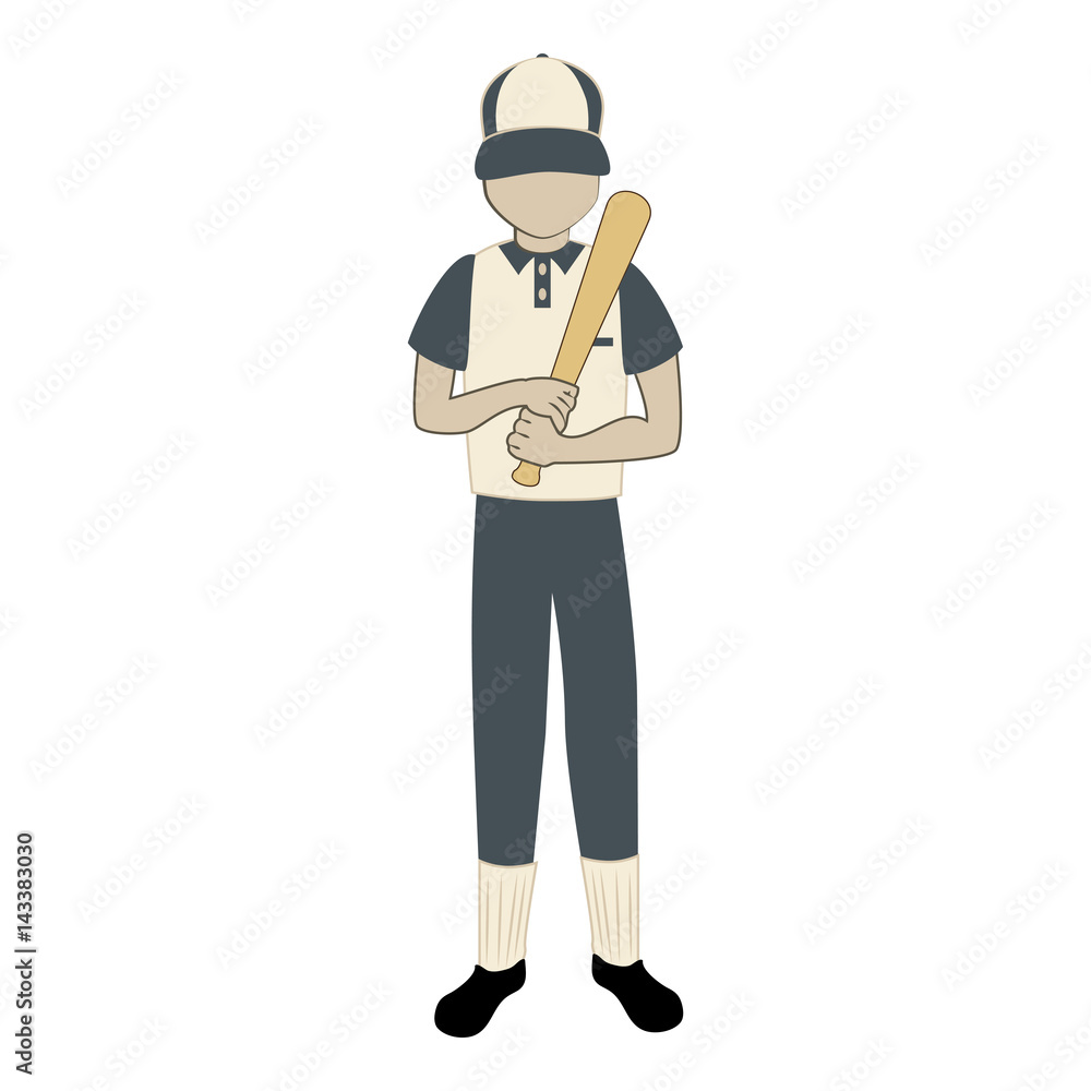 baseball player avatar character