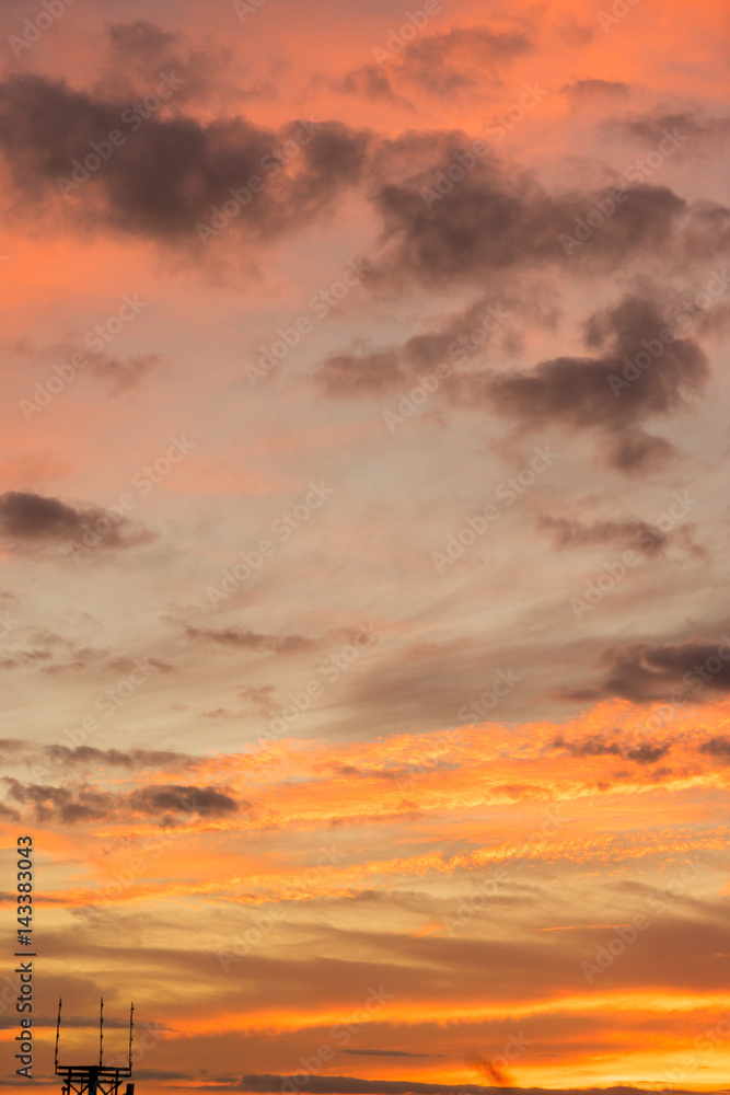 Fototapeta premium Sunset Sky Background