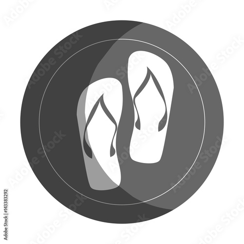 flip flops isolated icon