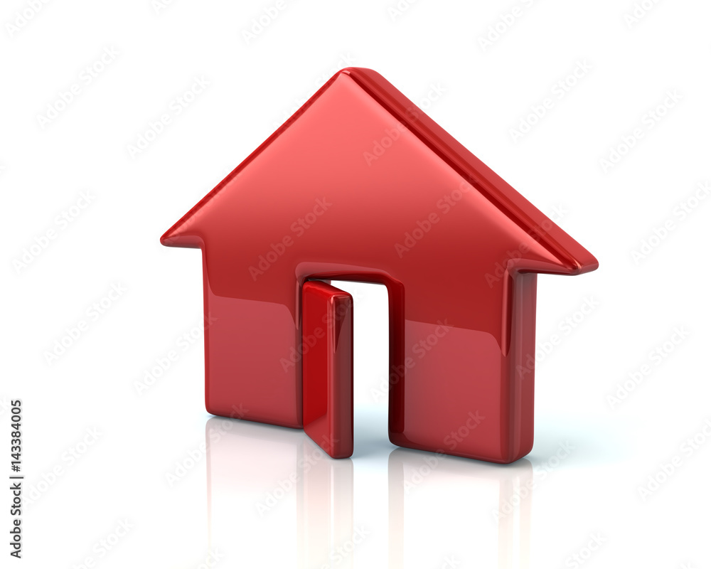 3d illustration of red house 3d illustration of red house