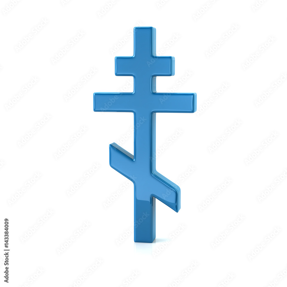 Blue Orthodox cross Blue Orthodox cross