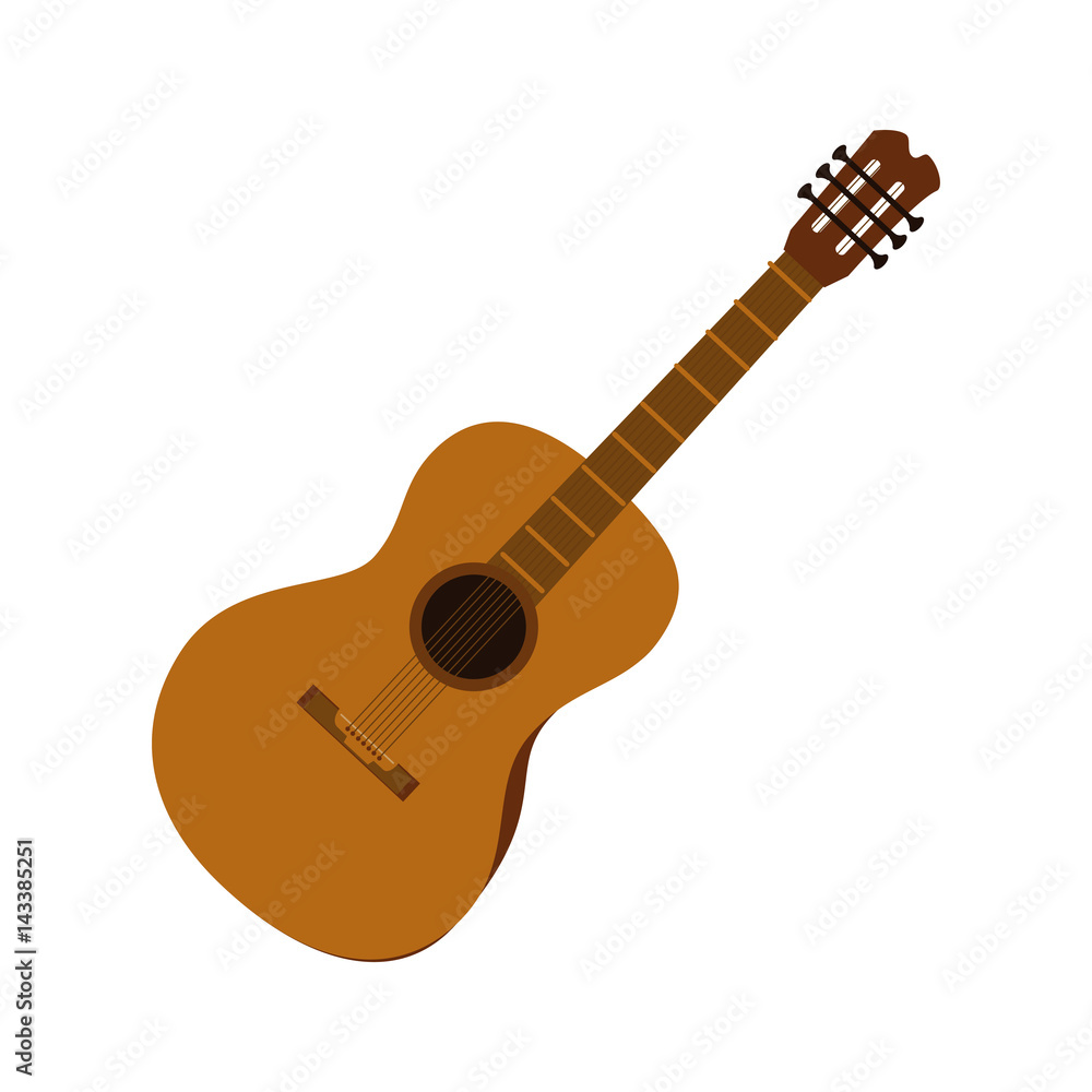 Fototapeta premium acoustic guitar instrument icon