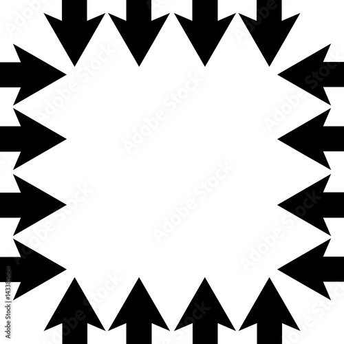 sixteen black arrows
