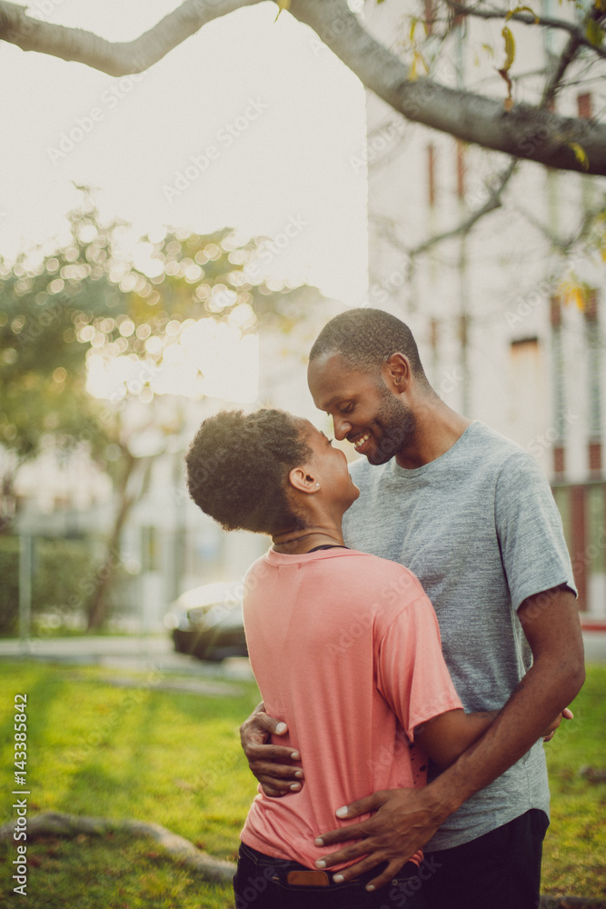 Dating Couple walking around in Key West during sunset Dating Couple walking around in Key West during sunset