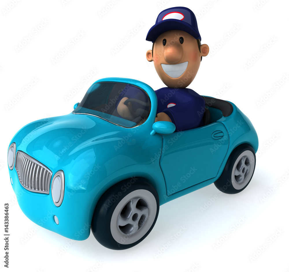 Fun mechanic - 3D Illustration Fun mechanic - 3D Illustration