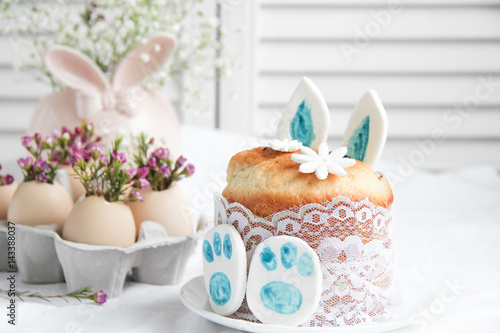 Easter decorations and treats photo