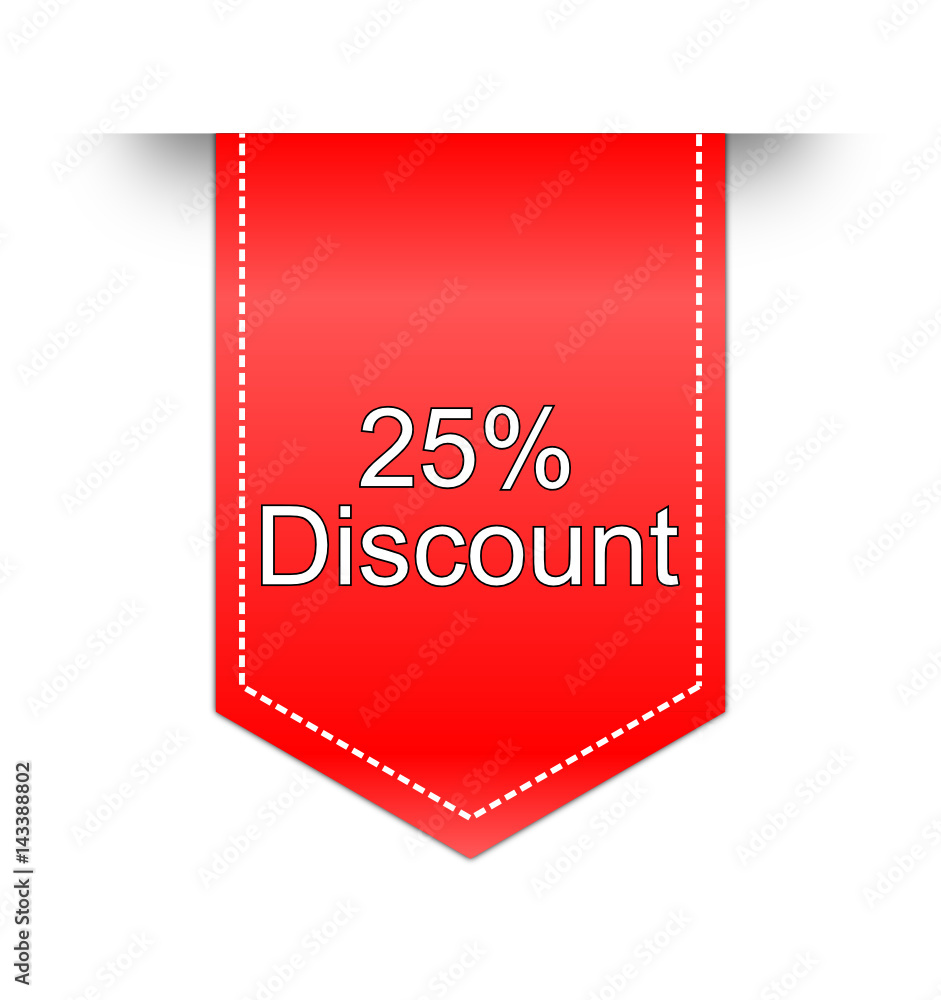 25% Discount label 25% Discount label