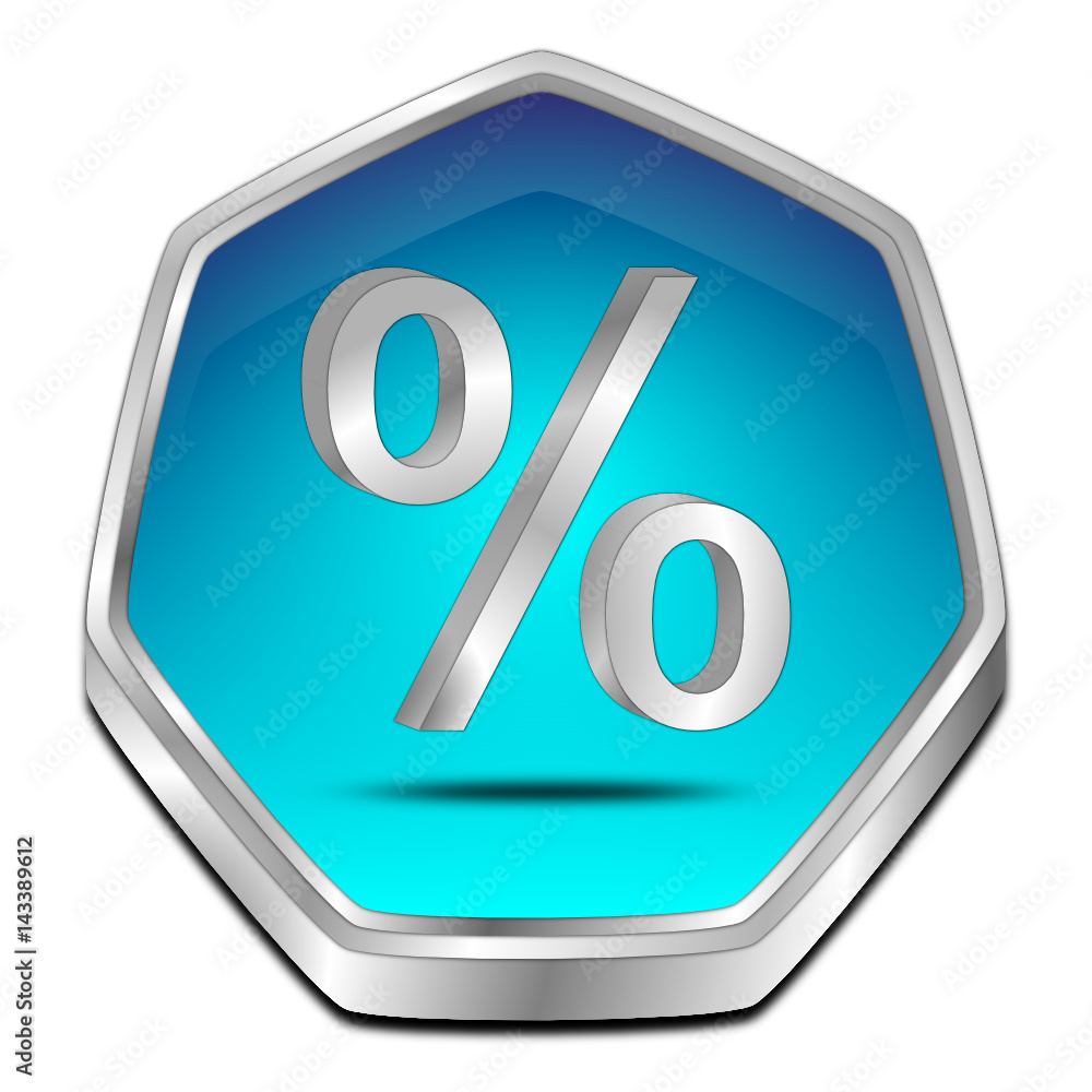 Discount button - 3D illustration Discount button - 3D illustration
