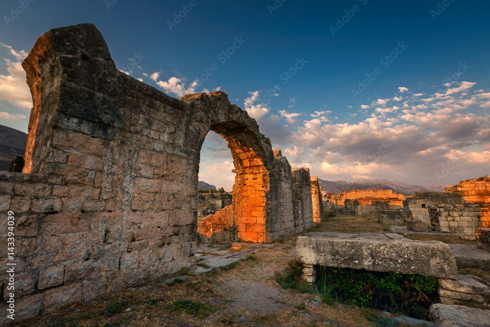 Ruins of Ancient Roman Salona (Solin) near Split, Dalamatia, Croatia