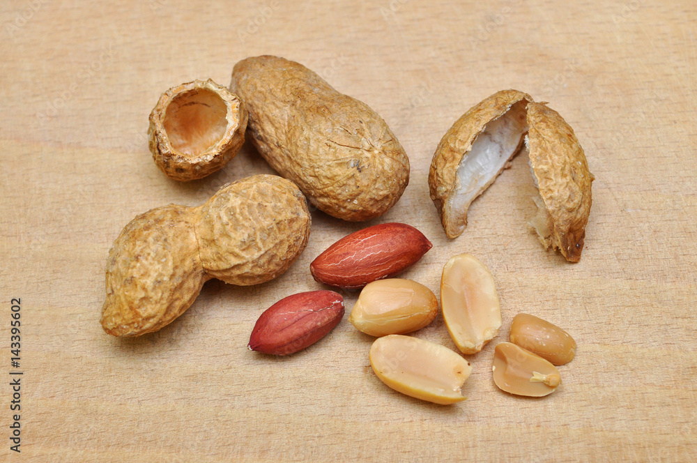 Peanuts in shells, Peanuts for breakfast. Peanut butter as a meal Peanuts in shells, Peanuts for breakfast. Peanut butter as a meal