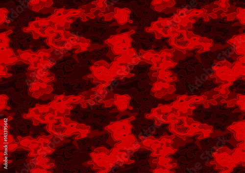 Red Repetitive Texture - Seamless Pattern Background Illustration, Vector
