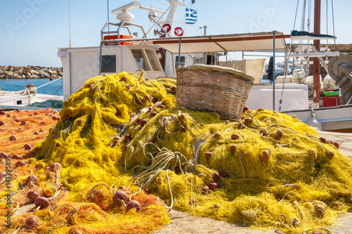 Fishing Boats at  Naoussa  Paros  Greece