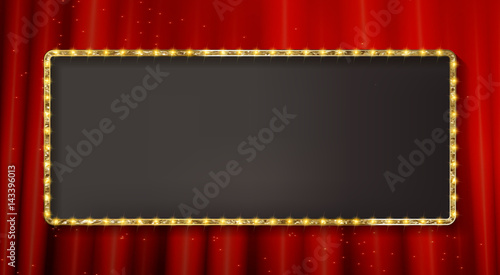 Retro frame with five stars