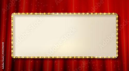 Retro frame with five stars