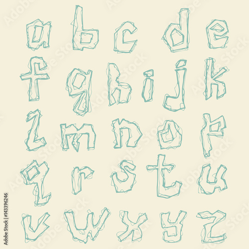 letters of latin alphabet