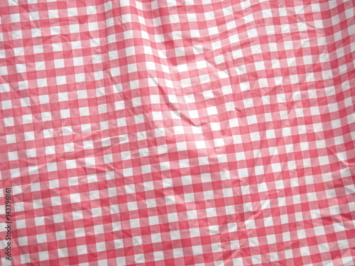 The plastic table cloths