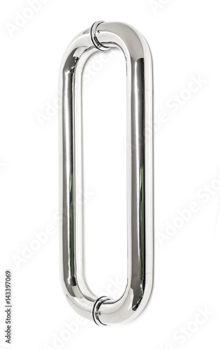 Chrome handle for glass door