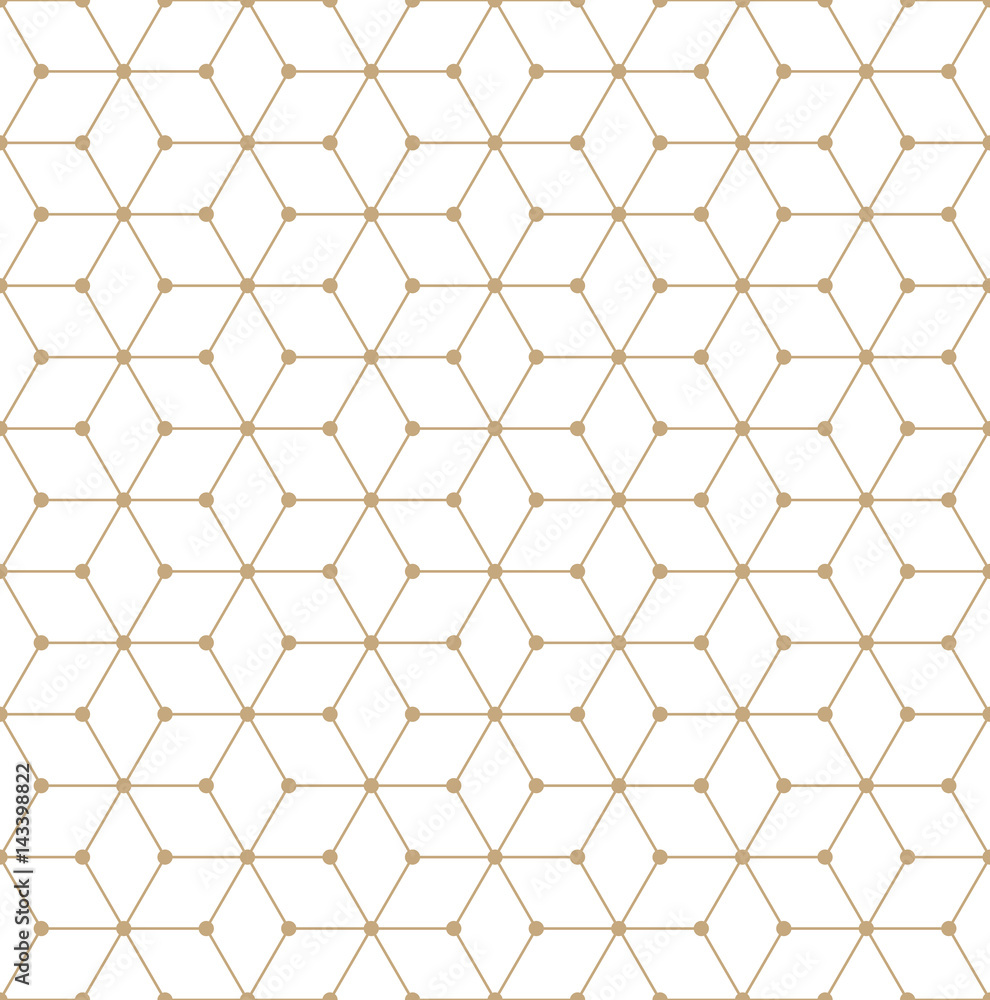 Fototapeta premium sacred geometry grid graphic deco hexagon pattern