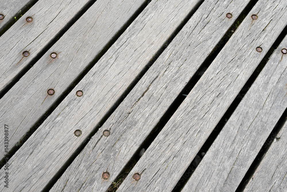 Fototapeta premium Plancher de bois en extérieur