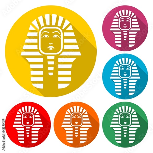 Pharaoh head icon - Illustration