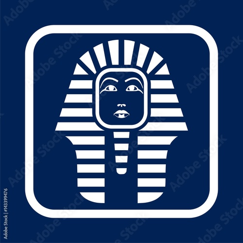 Pharaoh head icon - Illustration