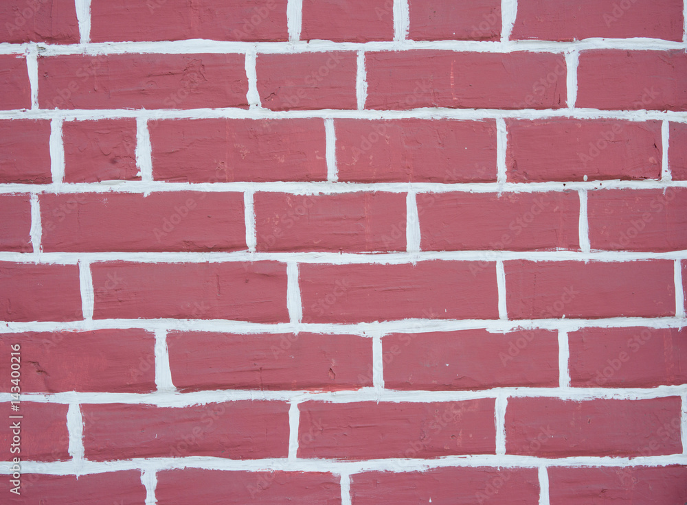 Obraz premium Background pink brick wall texture