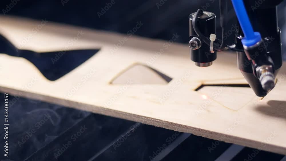 The laser at work. Timelapse 4K The laser at work. Timelapse 4K