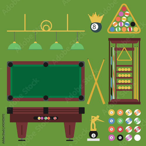 Billiards Flat Set