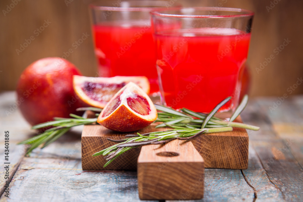juice of red orange fruit juice of red orange fruit